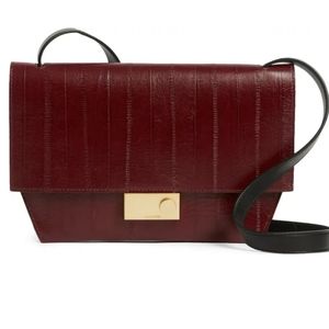 AllSaints Embossed Leather Crossbody Bag